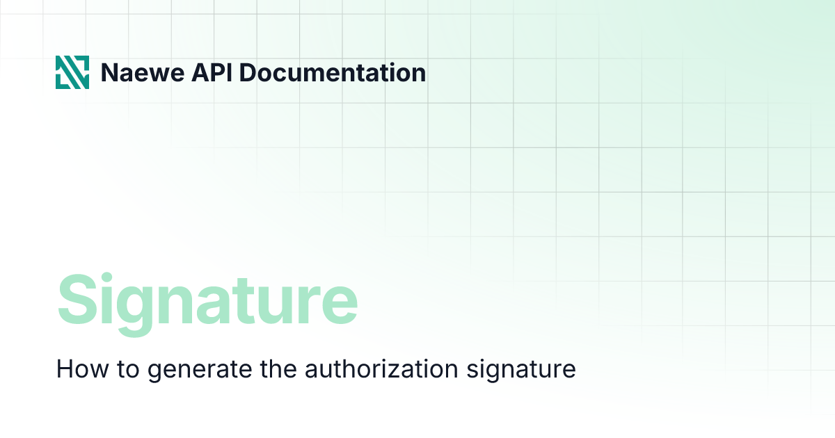 signature-naewe-api-documentation